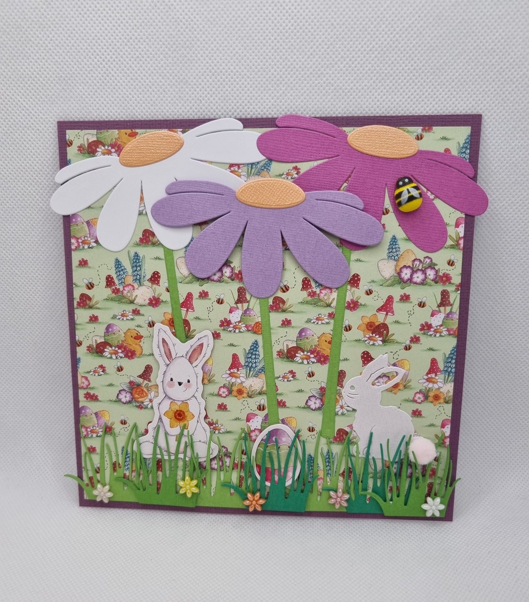 Easter Card Spring Card Marguerite Greeting Etsy