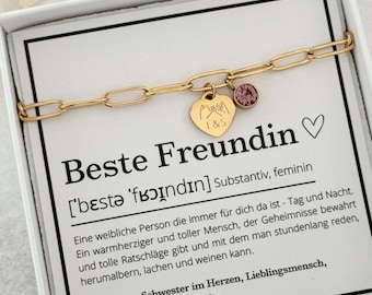 Bracciale portafortuna personalizzato in oro, argento, rosa, bracciale a cuore con ciondolo a piastra, regalo per moglie, migliore amica, compleanno