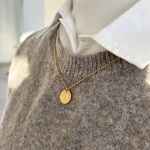 collana di piselli personalizzata con placca per incisione | Fiore di nascita | Collana con nome | Segno zodiacale | Acciaio inossidabile | Rosato, oro, argento | Catena familiare