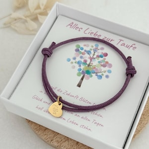 Bracciale in corda da vela per bambini, braccialetto per bambini personalizzato in diversi colori, regalo battesimo, regalo Natale + GIFT CARD