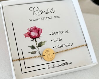 Personalized Bracelet | Birthstone, adjustable, personalized bracelet, birthstone, stainless steel, silver gold, rose, birth gift