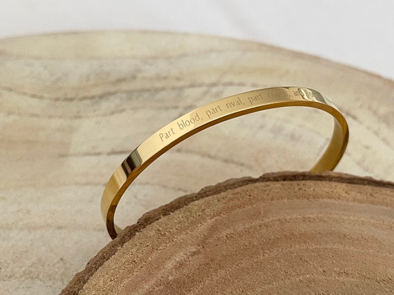 Engraved bangle on sale