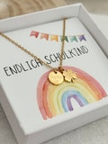 School chain | Gift for starting school | Encouragement | Schoolchild 2024 chain personalized | Cloverleaf for the start of school | Idea for school cone product logo