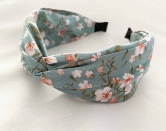 Comfortable floral pattern headband in different colors, fabric knot headband, hair band, hair accessories as gifts