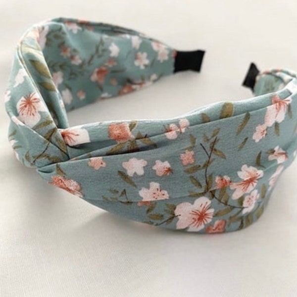 Comfortable floral pattern headband in different colors, fabric knot headband, hair band, hair accessories as gifts