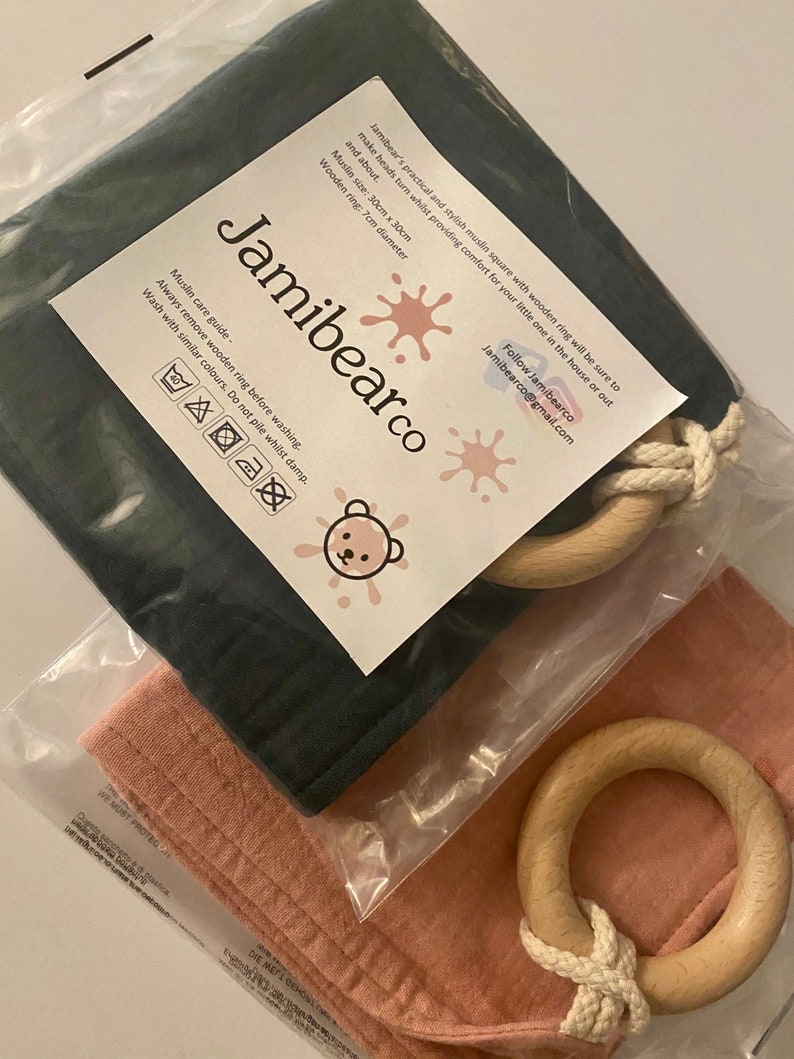 Muslin Comforter With Beechwood Hoop Etsy UK