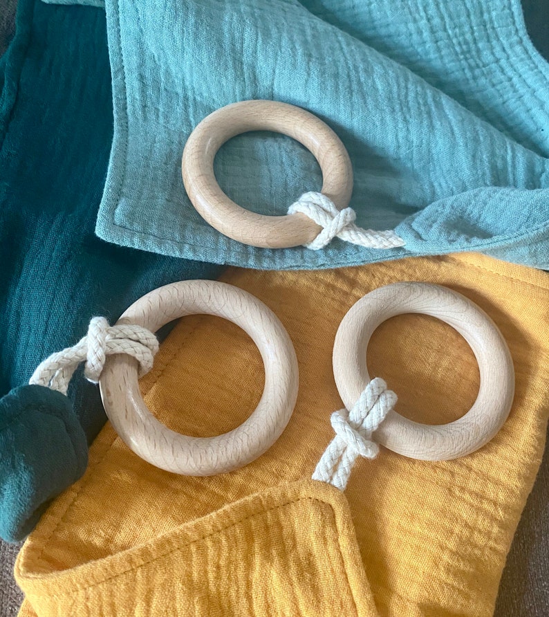 Muslin Comforter With Beechwood Hoop Etsy UK