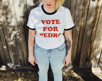 Napoleon Dynamite - Vote for Pedro - Retro Ringer Shirt