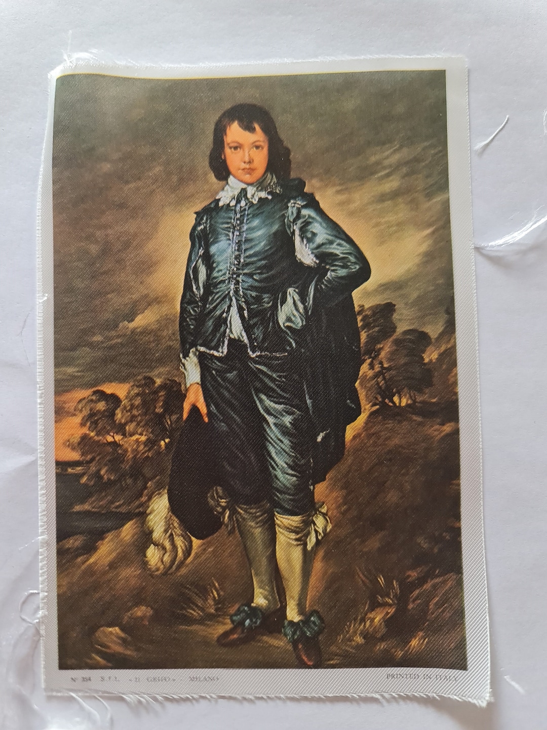 Impresión de seda de reproducción italiana Vintage il Grifo Milano - Pintura  del hombre en una colina - Etsy México, image size:1080x1440