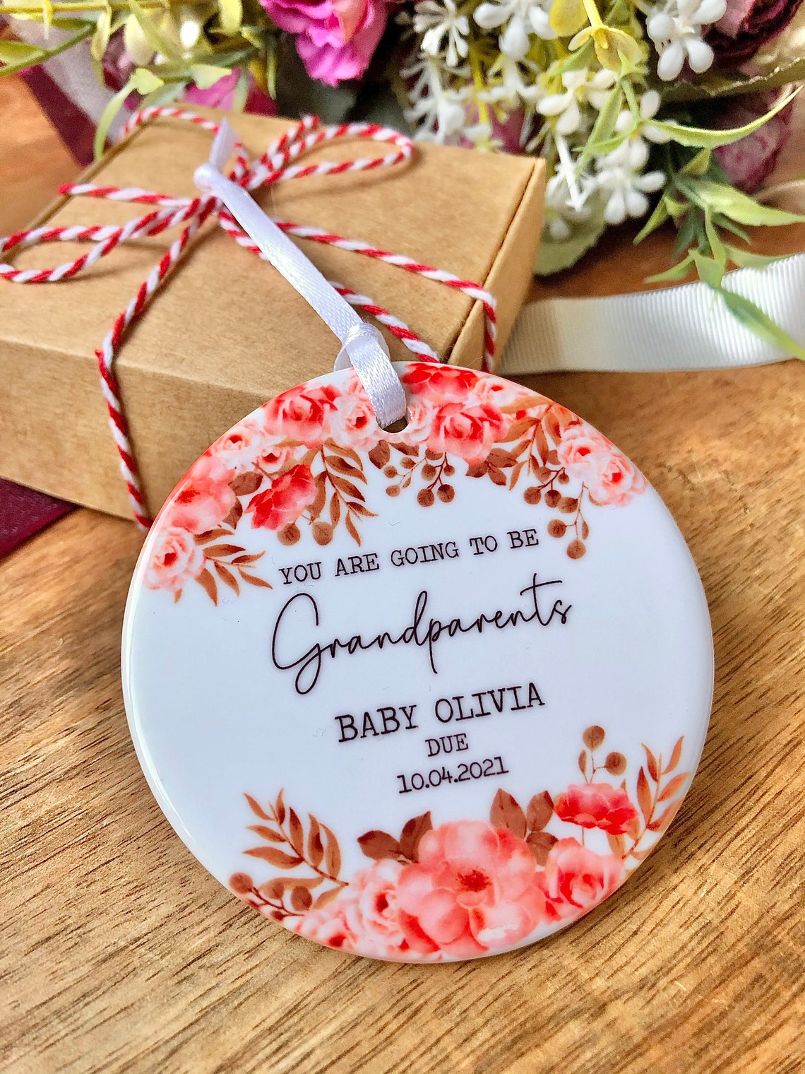 Personnalisé vous allez être grandsparents ornement cadeau Etsy France