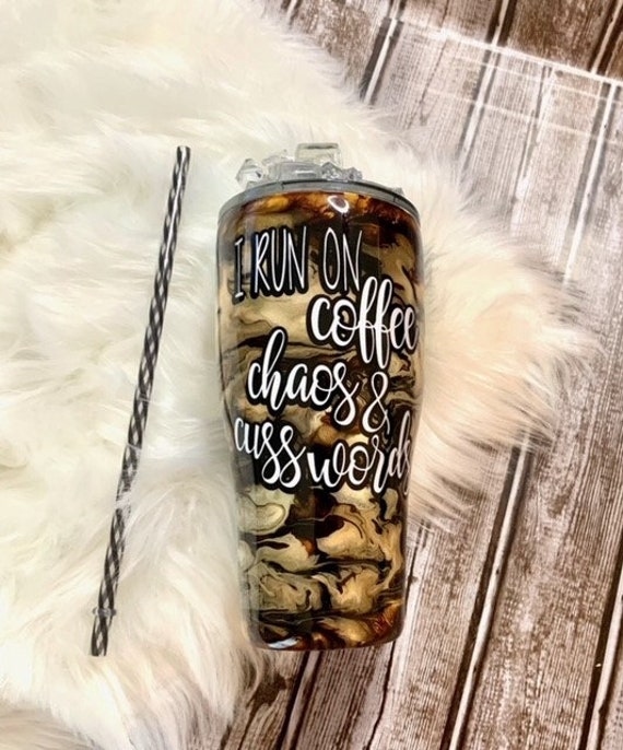 Glitter Tumbler Personalized Iced Coffee Tumbler Ice Topper 