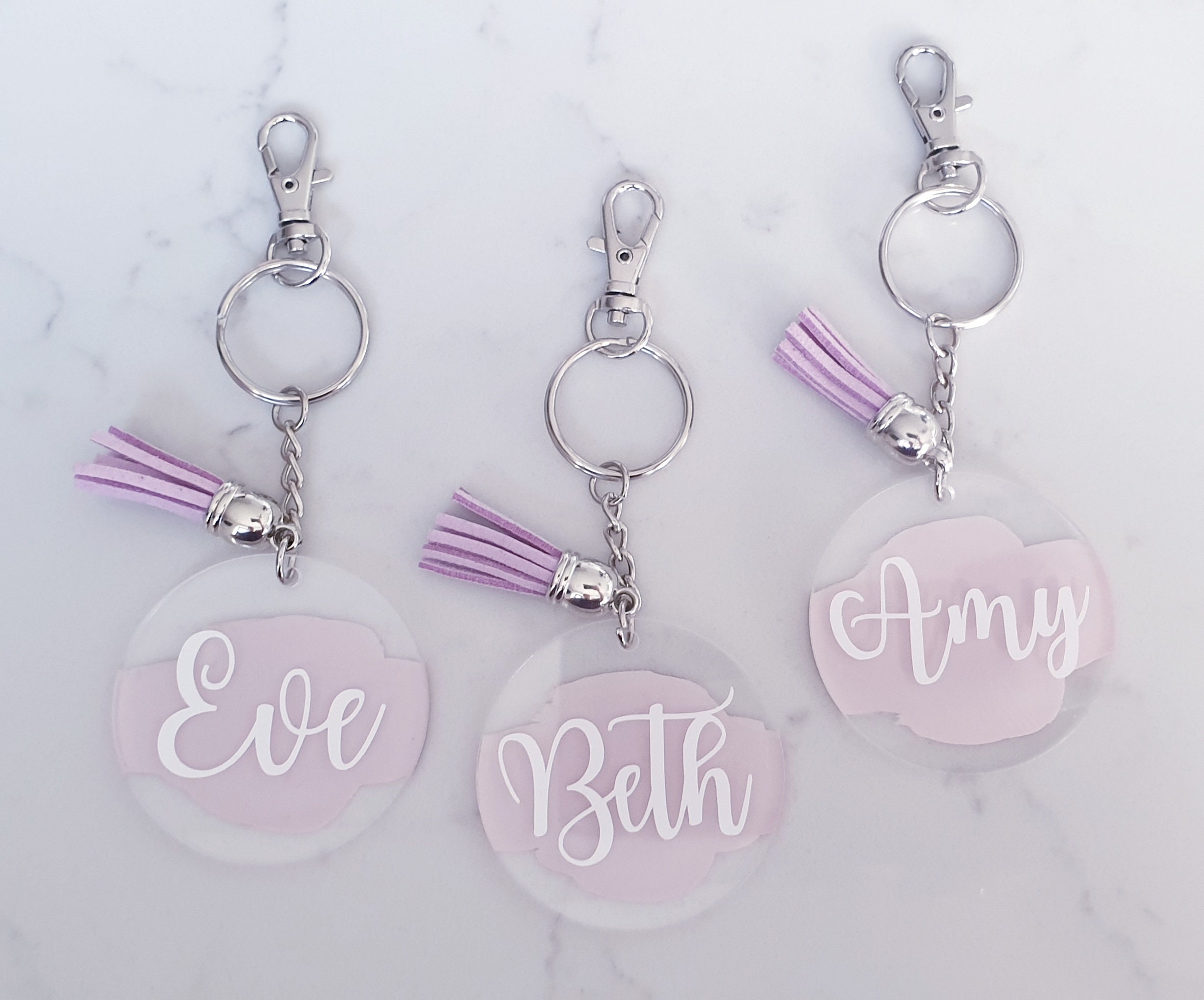 Personalised Keyring Handmade Acrylic Painted Keyring Etsy