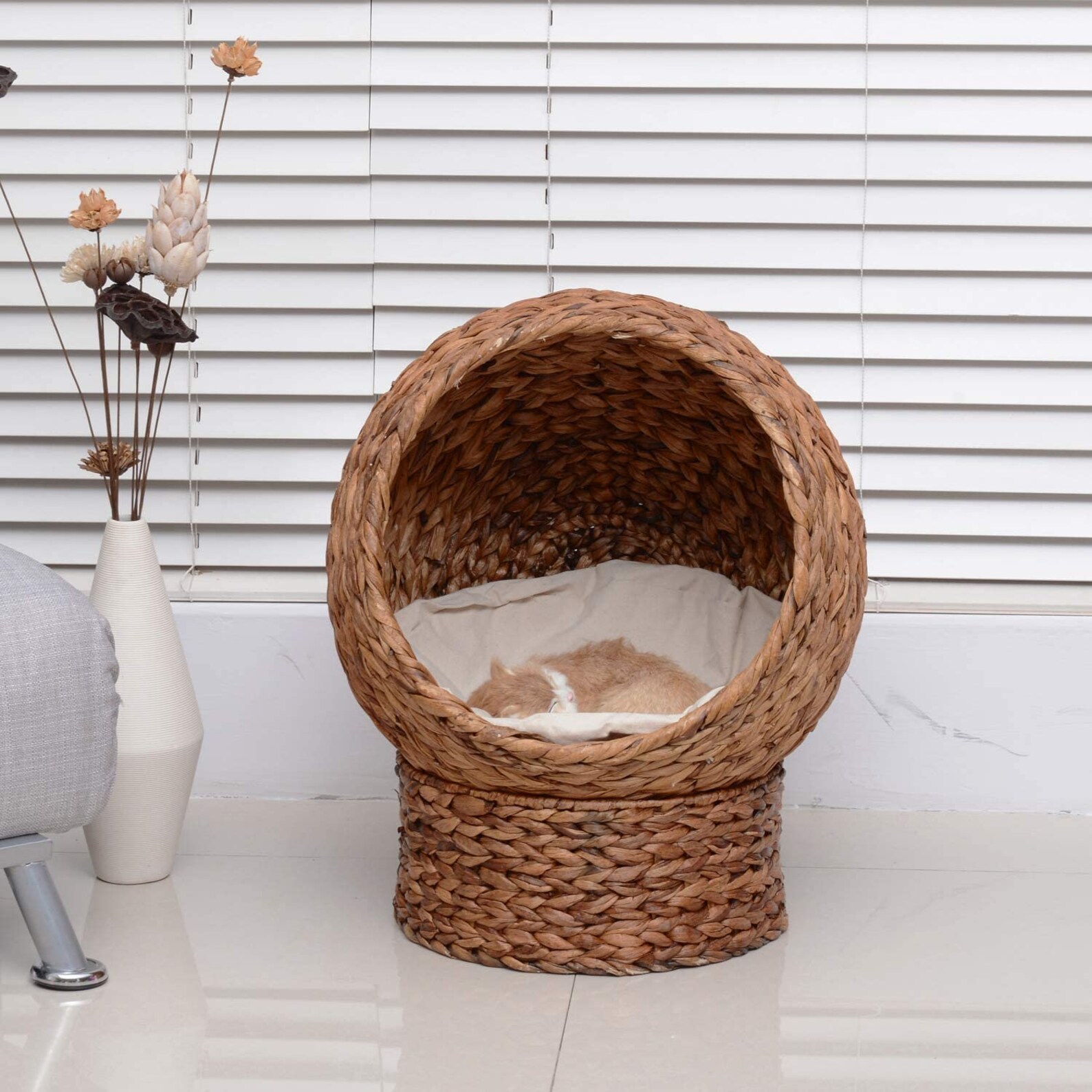 Wicker Cat House Bed Modern Design Elevated With High Quality Etsy