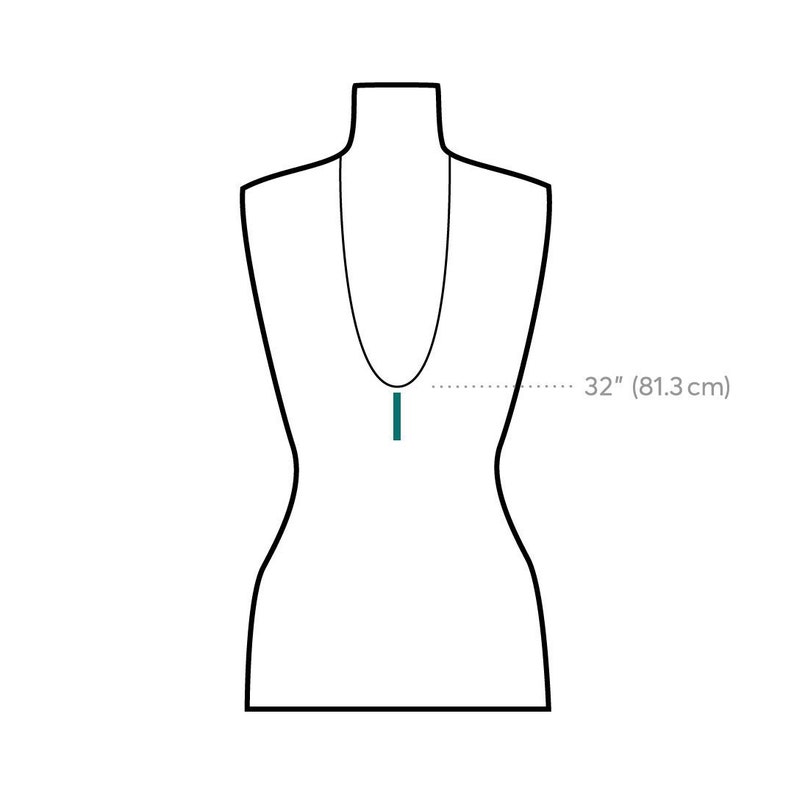 Permanent Collection Colorful Wedge Pendant Necklace in Various Colors
