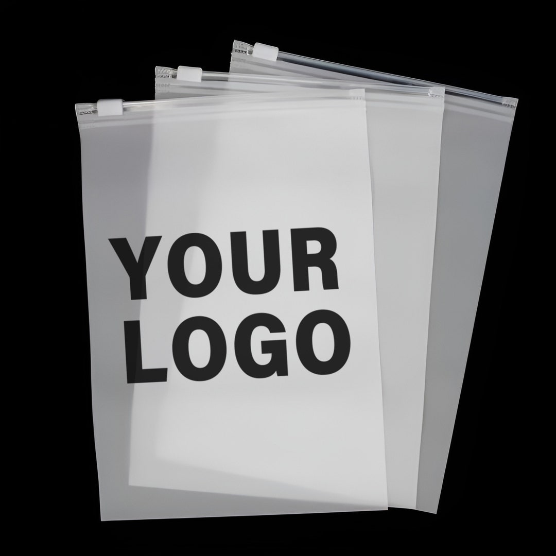 Custom Zipper Bags Frosted Zipper Plastic Bags Custom Logo for Clothing