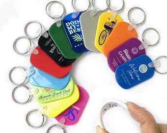 50-1000 Stück kundenspezifisches Logo Text Schlüsselbund, personalisierte PVC Soft Schlüsselbund, Hotel Keychian, Brautparty Geschenk, Werbegeschenke