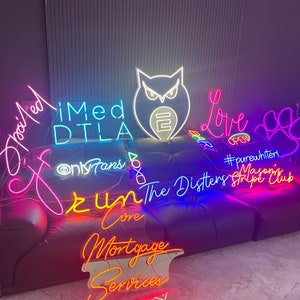 Custom Neon Sign Led Neon Lights, Neon Logo Letters, Neon Name Light Signs,Personalized Wedding Sign,Neon Wall Sign,Christmas Deocr Gift