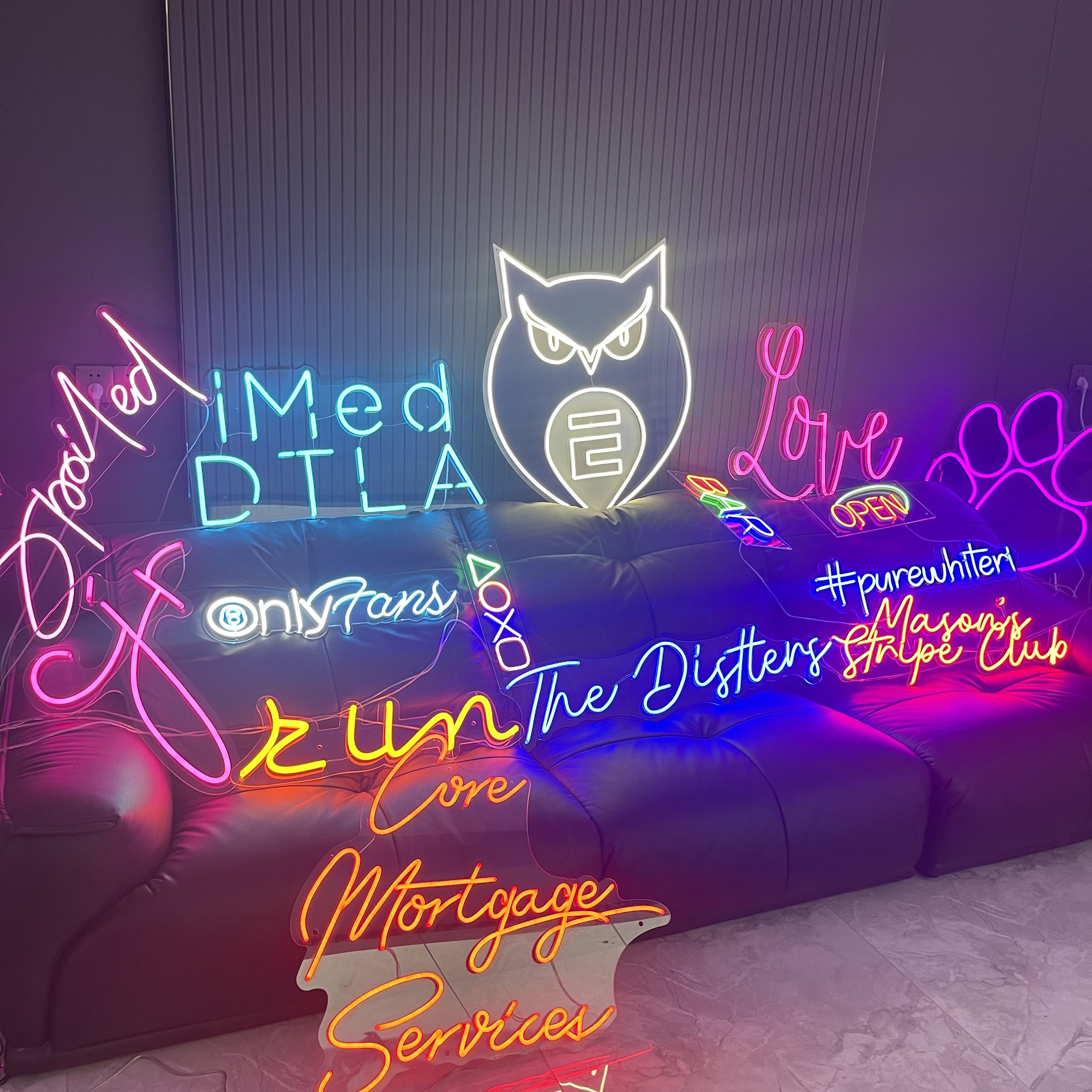 Custom Neon Sign Led Neon Lights, Neon Logo Letters, Neon Name Light ...