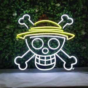 Anime Skull Neon Sign Bone Neon Sign Custom Neon Sign Animal Neon Sign Anime Wall Decor Neon Sign Room Decor Neon Light Led Neon Light