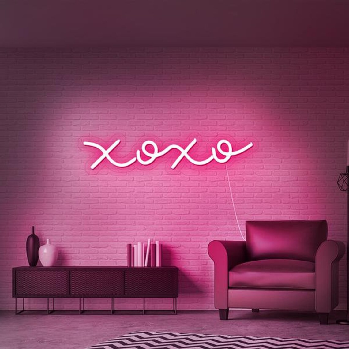 XOXO Neon Sign Custom Neon Sign For Home Bedroom Living Room Etsy