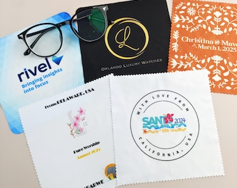 100pcs Glasses Cloth,Custom Logo Cloth,Personalized Lens Cleaning Cloth,Photography Lens Cleaner,Microfiber Cleaning Cloth