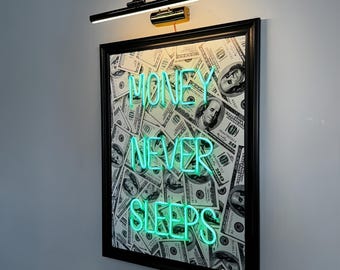 Custom Neon Photo Frame, Personalized LED Wall Art, Home Bar Decor