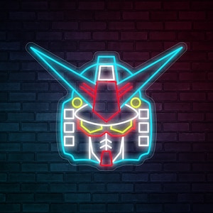 Custom Gundam Robot Neon Sign, Personalized Led Neon Light Sign, Personalized Gift,Kids Gift, Valentine's  gift, Gifts For Her,Gifts For Him
