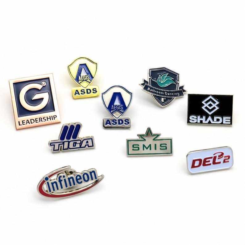 Custom Metal Enamel Corporate Pins, Personalized Logo Badges - Etsy