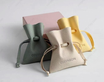 Custom Logo Microfiber Jewelry Bag, Personalized Gift Pouch