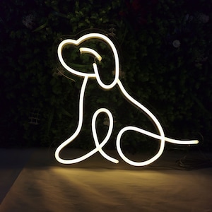 Mini Dog Puppy Neon Sign Custom Golden Retriever Neon Sign Kid Room Neon Light Sign Wall Neon Sign Wall Decor Neon Sign Animal Neon Sign