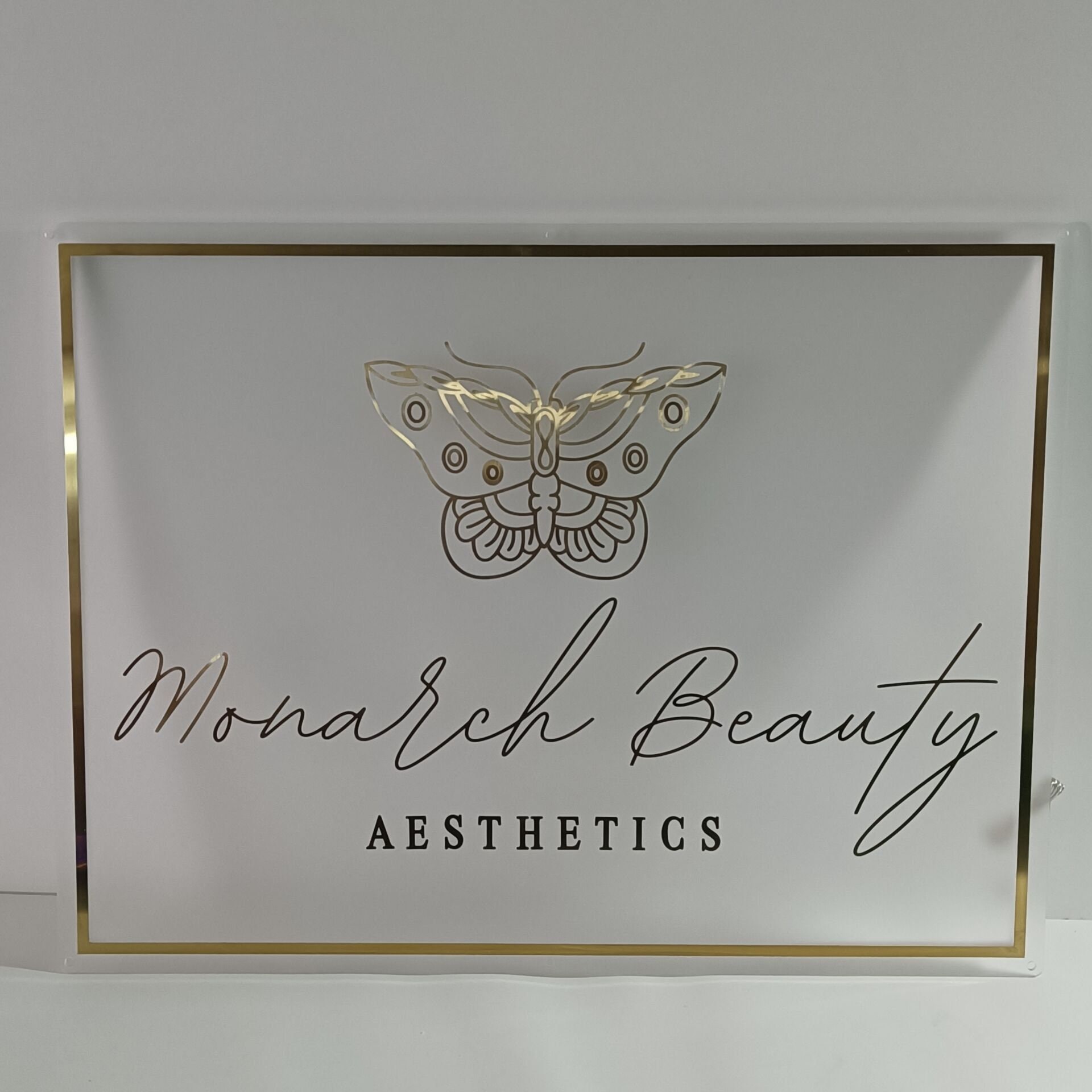 Custom Acrylic Backlit Business Logo Sign With Metal - Etsy