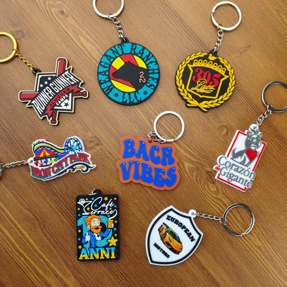 Customized PVC Rubber Keychain,personalized Logo 2D/3D Die-cut