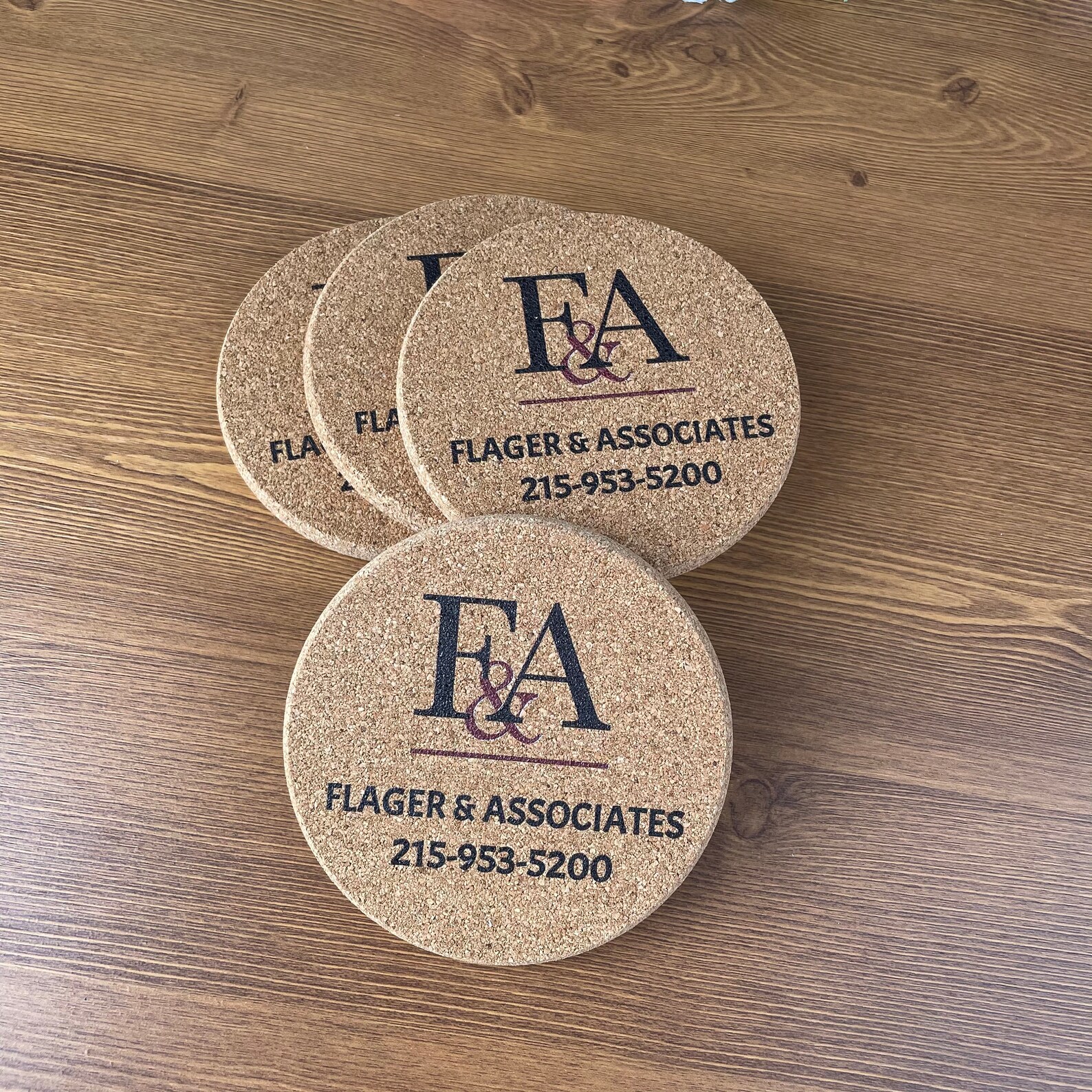 100 Pcs Custom Cork Coasters Coaster With Personalised Logo Etsy