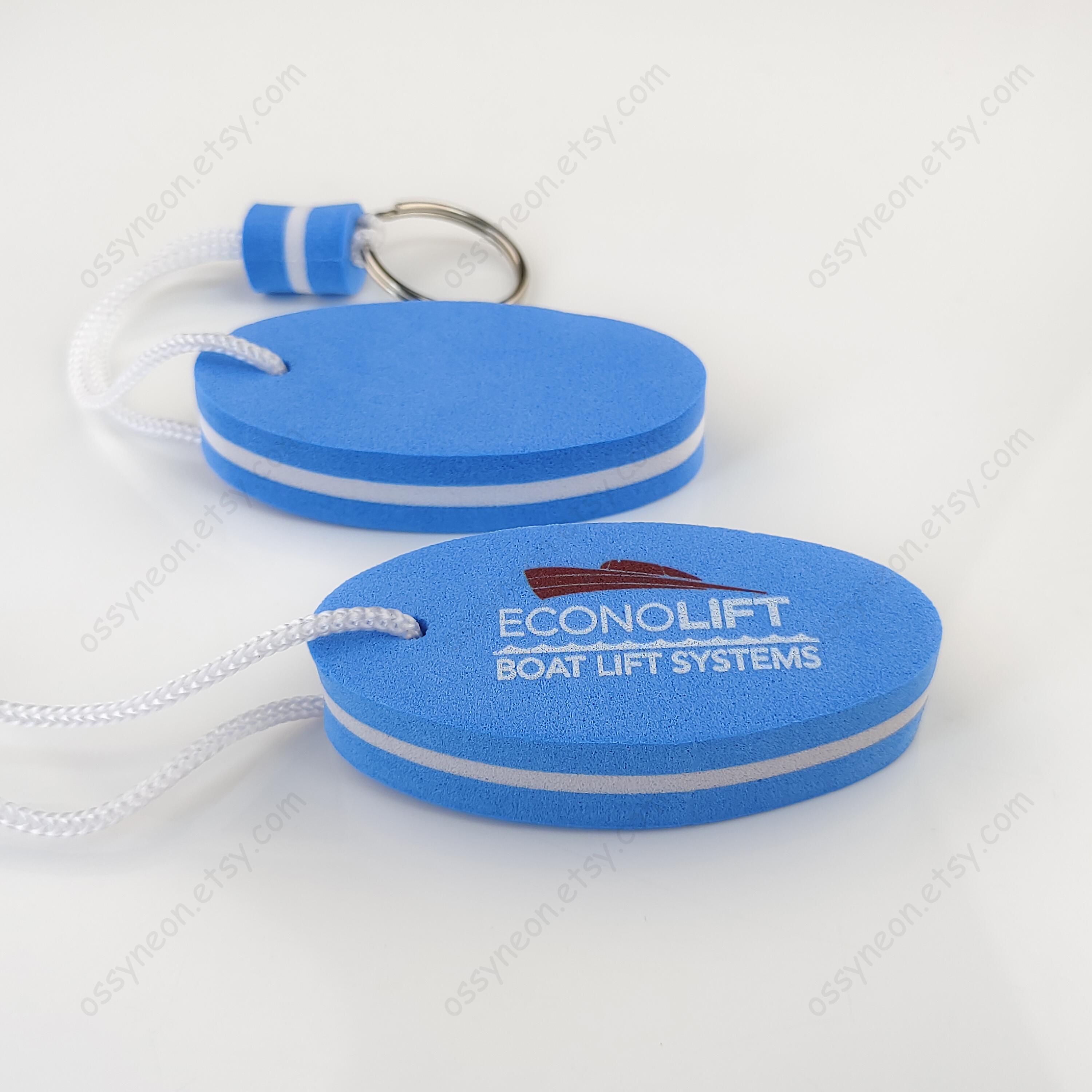 Custom Floating Keychain, Personalized Logo Keytag, Water Sport Gift - Etsy