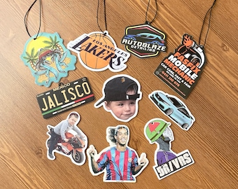 30-10000Pcs Custom Car Air Freshener - Personalized Air Freshener  Photo On  Both Sides ,Custom Logo/Photo /Anniversary/Wedding/Baby Shower