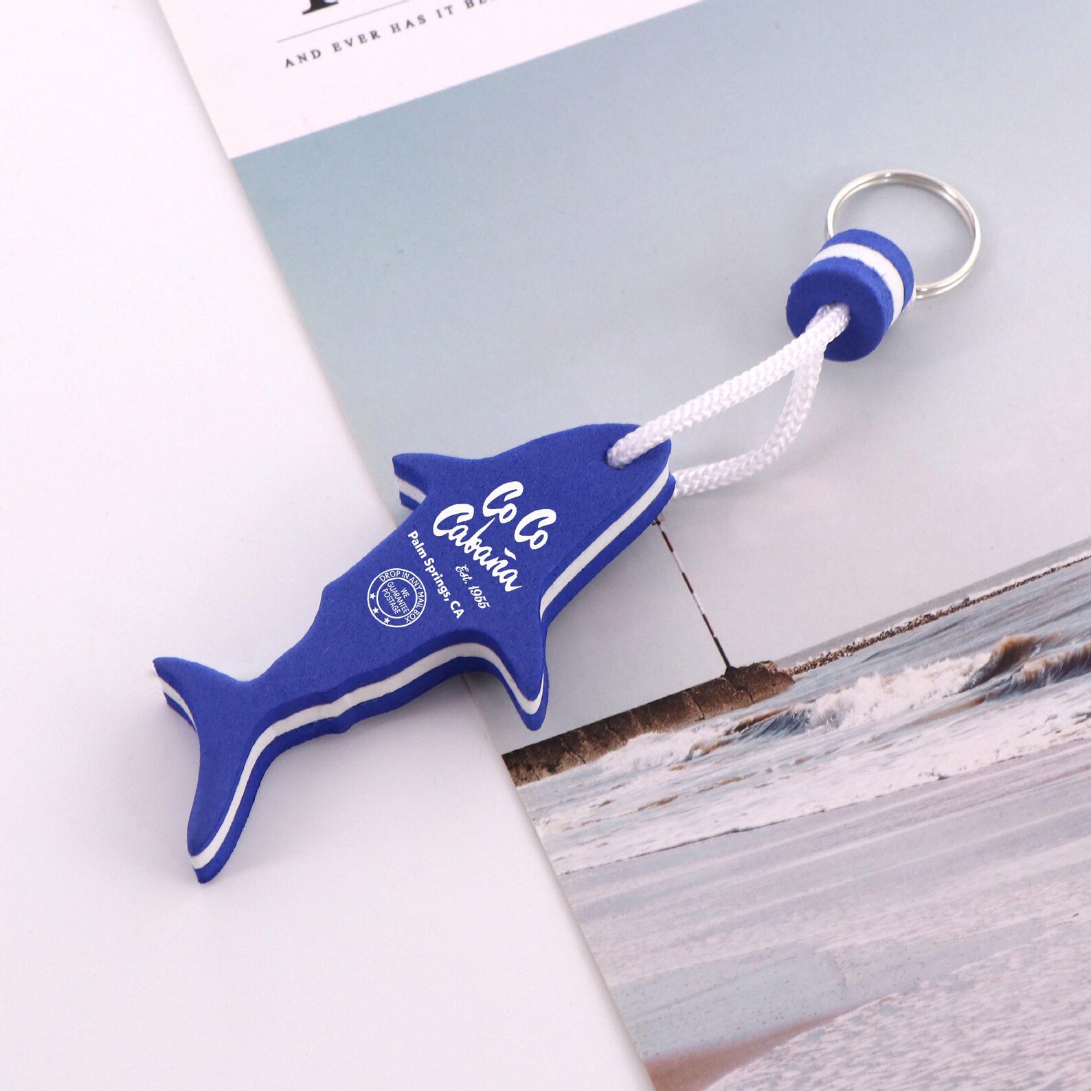 Personalized Floating Keychain, Shark or Helm, Water Sports Gift - Etsy