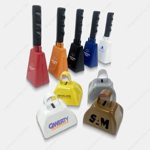 Custom Cheer Football Cowbell, Game Day Party Noise Makers, Cow Bell With Handle for Sport Team Event Gifts, Farm Activities