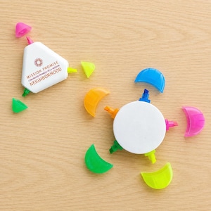 50pcs Custom Logo Bulk Highlighters,  Personalized Marker, Branded School Supplies, DIY Gifts for Kids