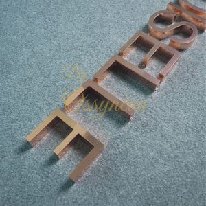 Letra de metal 3D sin luz, letrero con logotipo de nombre comercial personalizado, letrero de pared de empresa de oficina, letra de acero inoxidable cortada con láser de 3 a 5 cm de grosor