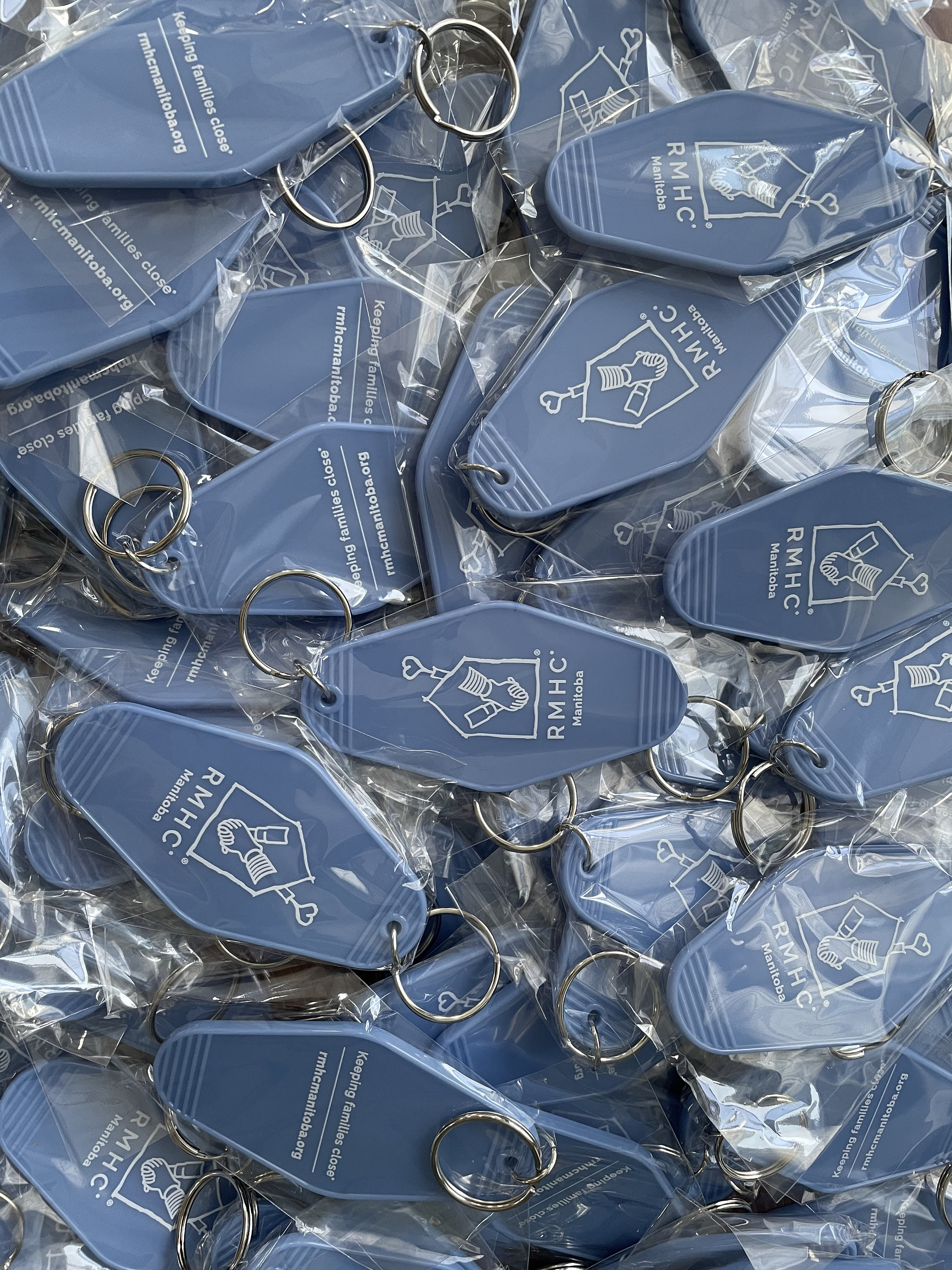 100 Pcs Personalized Hotel Motel Keychain, Logo Printed ABS