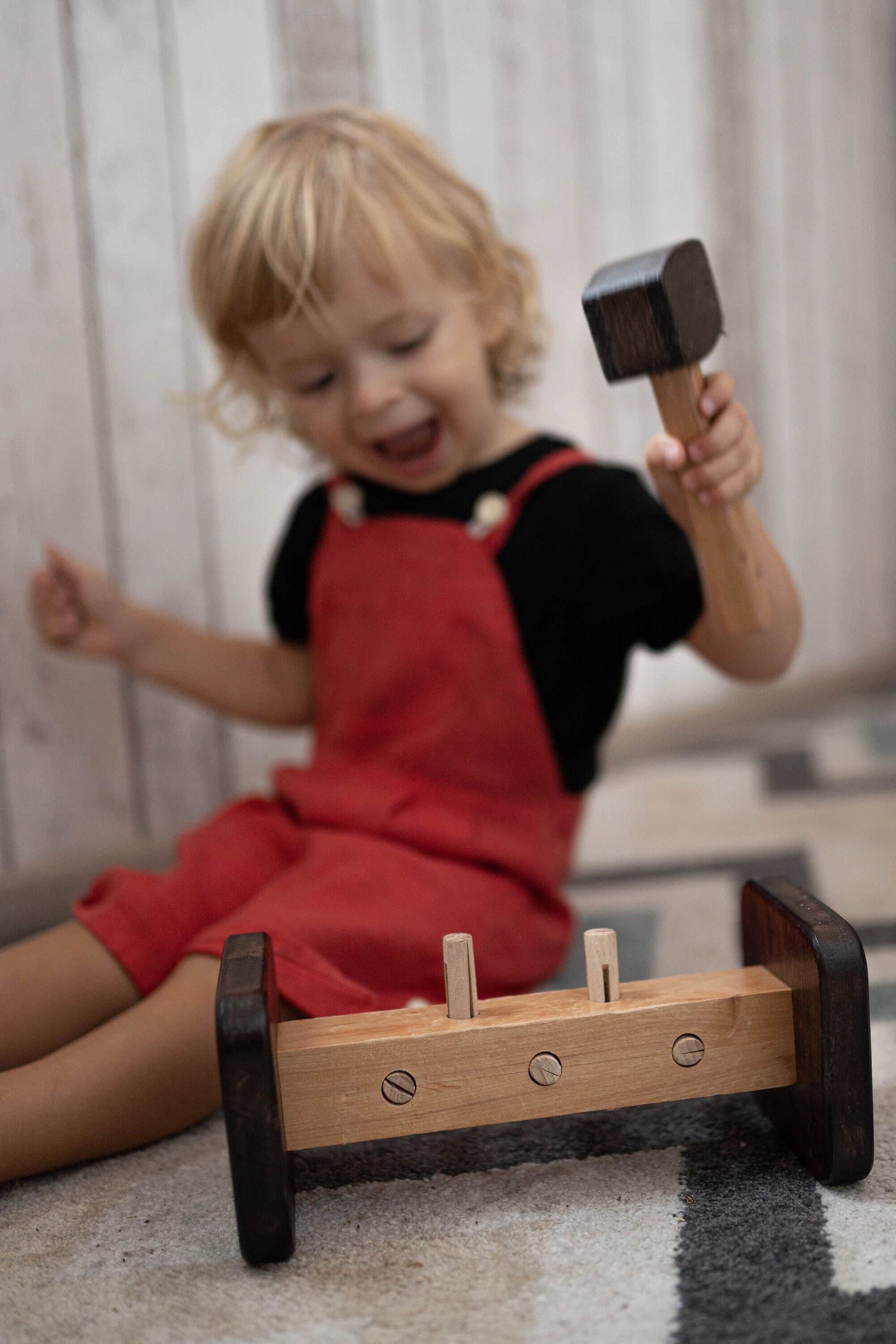 Personalized Hammer Peg Toy Wooden Hammer Peg Wooden Hammer Etsy