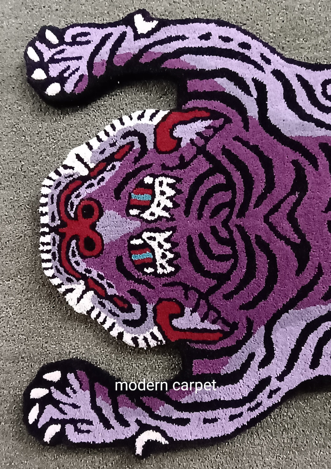 Tibetan Tiger Rugs Handmade Tufted for Living Room Bedroom Kid Room ...