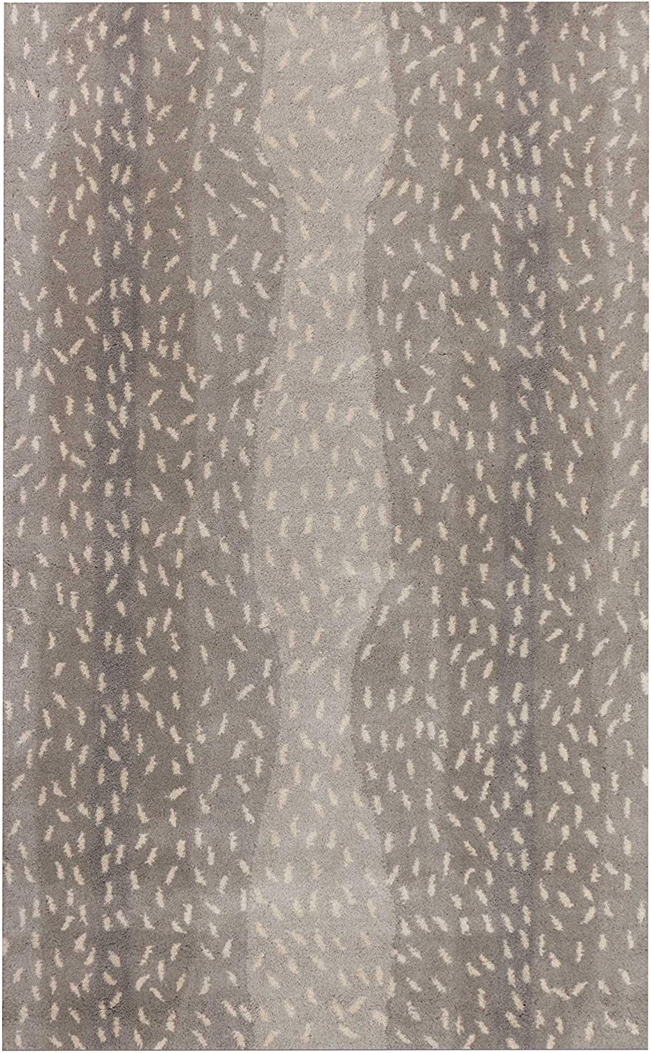 Antelope Grey Area Rug Handmade Animal Print Hand Tufted 100 Etsy