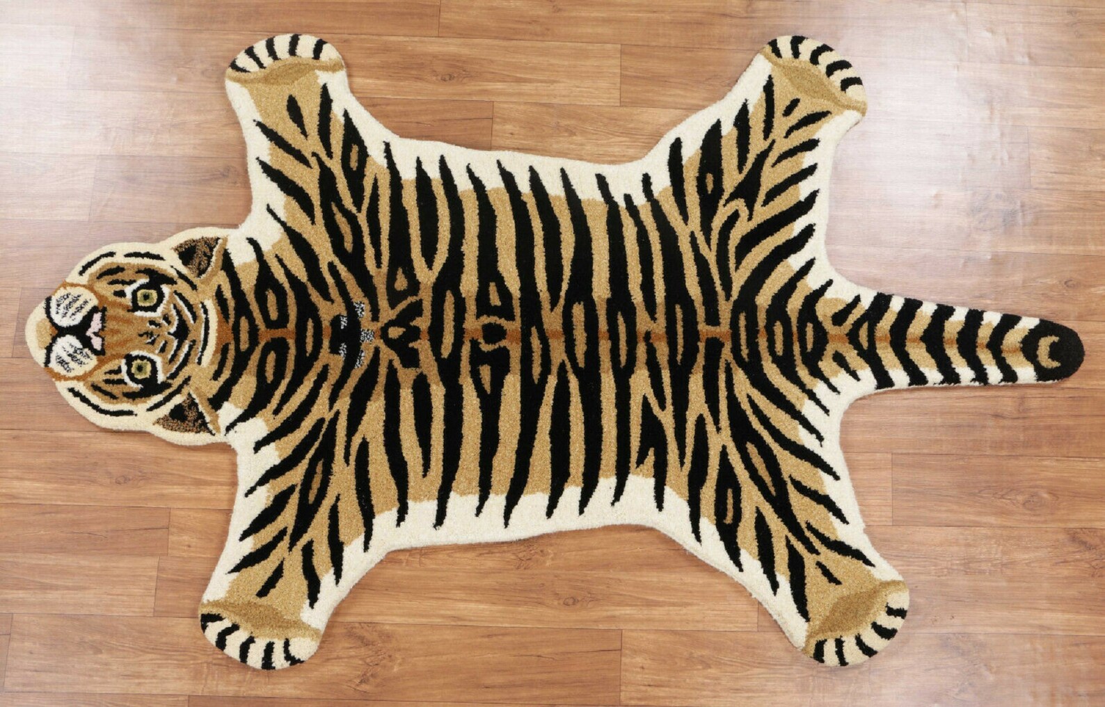 Tiger rugs Hand Tufted Tiger Skin Wool Carpet Home Decorative Etsy