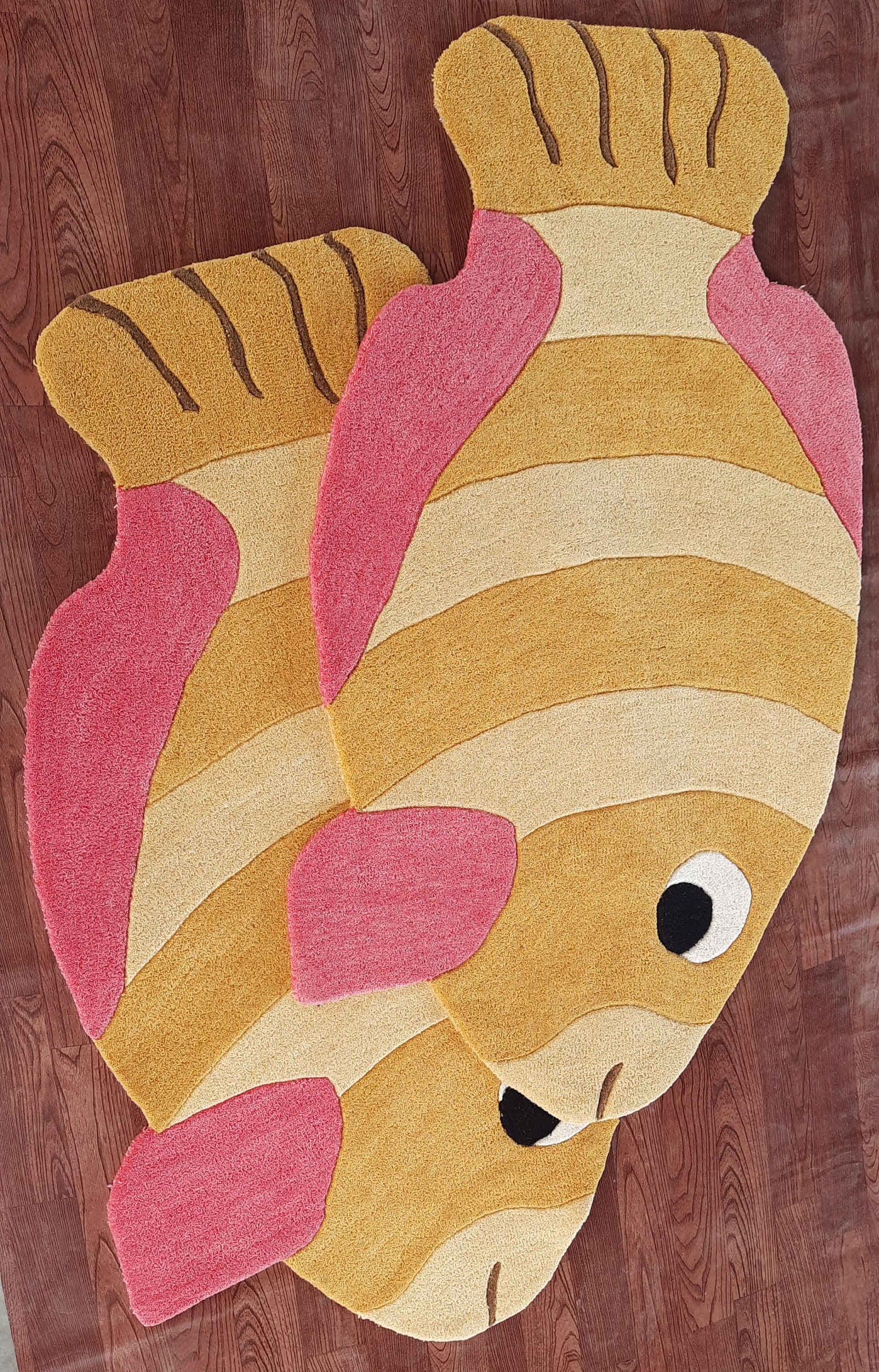 Fish Rug Hand Made with 100 Woollen Cotton Backing for Home Etsy