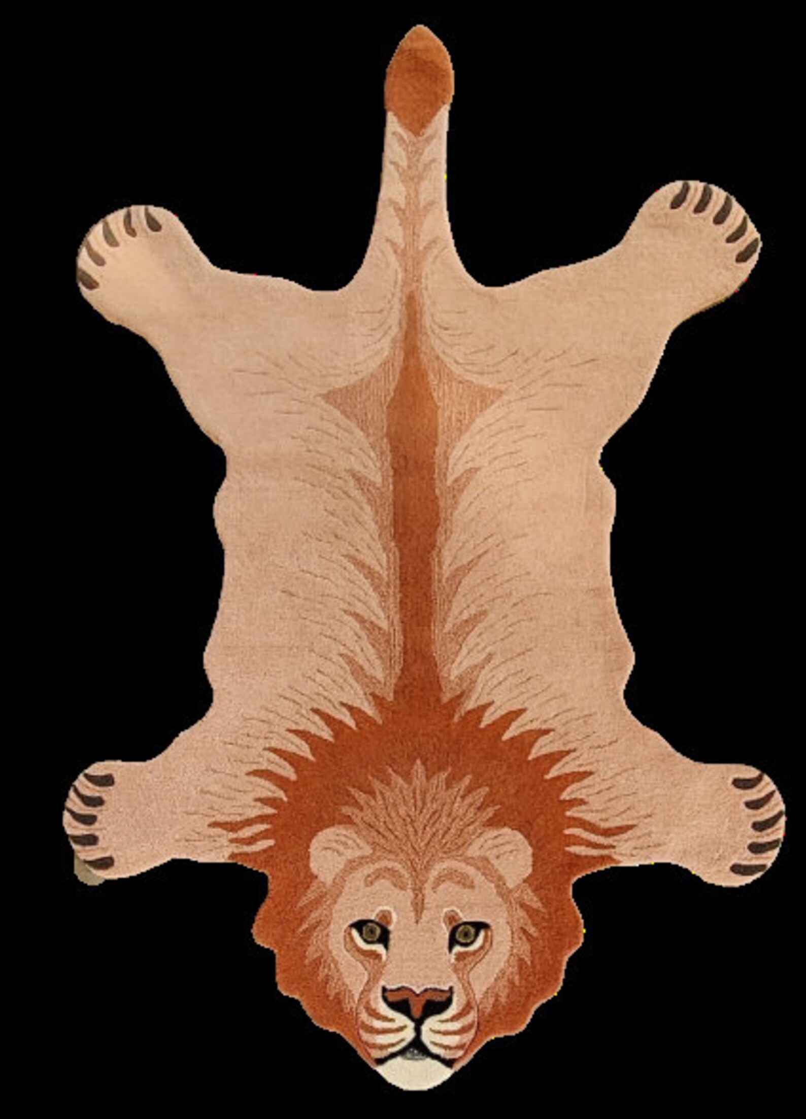 Rug USA Pink Lion Rug 5x8 feet Handmade Tufted 100 woolen Etsy