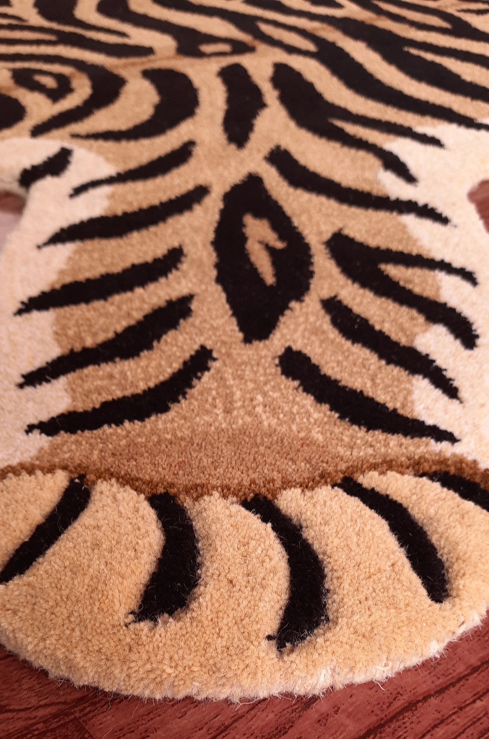 Tiger Rug Hand Tufted Tiger Skin Wool Carpet Home Decorative Etsy