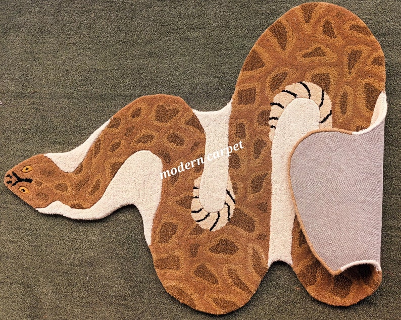 Snake Rug With 100% Woolen 3x5 Feet for Home Décor Indigo - Etsy