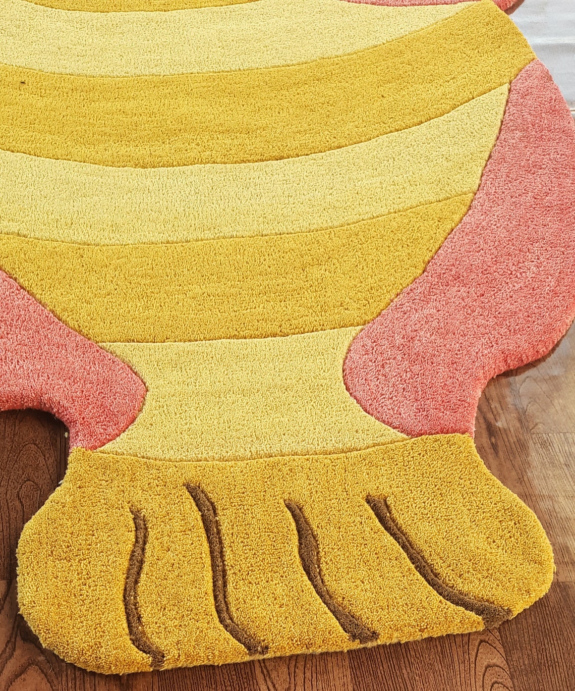 Fish Rug Hand Made with 100 Woollen Cotton Backing for Home Etsy