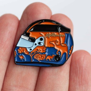 Oscar Piastri 2024 Australian GP Helmet Enamel Pin